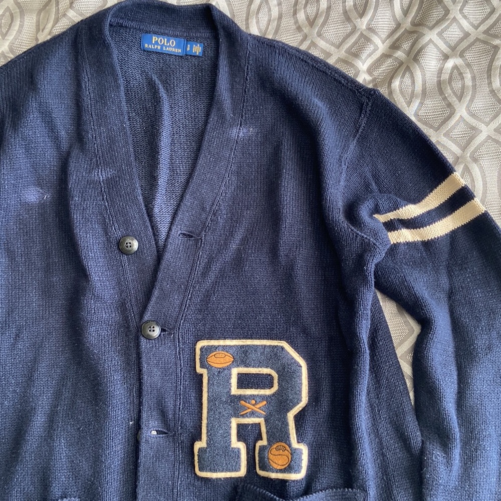 Ralph Lauren “R” Patch Cardigan